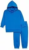 Amazon Essentials Conjunto de Sudaderas con diseño Actual Unisex Niño, Pack de 2, Azul Brillante, 8 años