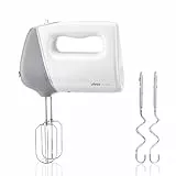 Ufesa Batidora Provence Amasadora de Varillas 600W, 5 Velocidades + Turbo, 2 Varillas Batidoras y 2 Amasadoras, Función Batir, Mezclar y Amasar, Botón Expulsión, Diseño Ergonómico, Repostería y Pan