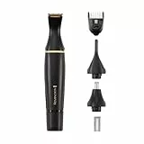 Remington Cortapelos Nariz y Orejas T-Series Detail Kit, Recortador Pelos Nariz, Orejas, Cejas y Vello Facial, Recortador Vertical y Rotativo, 2 Peines, Cortador Precisión y Peine Ajustable - NE7000