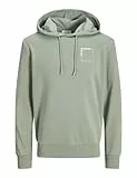 JACK & JONES Sweat Hood Jjverner Sudadera con Capucha, Iceberg Green, M para Hombre