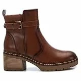XTI - Botines casual Mujer Camel - Calzado Cómodo y Versátil - Moda casual - Modelo 14337103 (Talla 40)
