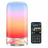 Govee Lamparas de Mesita de Noche LED Tactil, Regulable RGBICWW, Compatible con Alexa con 64 Modos de Escena, 500 Lúmenes, Funciona con Matter, 2700-6500k, para Salón y Dormitorio (Cableada)