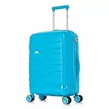 1990s Maleta de Cabina 55x38x22cm (44L) Polipropileno - Candado Incrustada - 20 Pulgadas - Turquesa