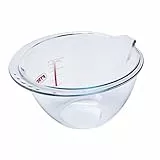 PYREX 8021705 Jatte Expert Bowl Capacidad 4.2 L xa0 u2013 xa08021705, Vidrio, Transparente, 28 xa0cm