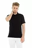 JACK & JONES Jjebasic Polo Ss Noos, Hombre, Negro (Black Detail: Slim Fit), Medium