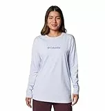Columbia North Cascades Long Sleeve tee Camiseta de Manga Larga, Snowdrift/Gem, L para Mujer