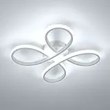 Comely Lámpara de Techo LED Cuadrada Moderna 30 W 3400 LM, 30 cm Plafón LED Blanco 6500 K, Luz Blanca Fría para Dormitorio, Salón, Comedor y Pasillo