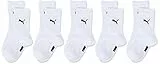 PUMA Easy Rider Kids' Crew Socks (5 Pack) Calcetines, Blanco, 31-34 (Pack de 5) Unisex niños