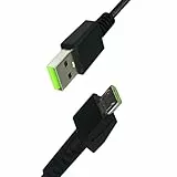 Aiivioll Cable de carga USB para ratón inalámbrico de 1,8 m para Razer Viper Ultimate, Basilisk Snake Ultimate, Viper V2 Professional, Viper Professional