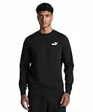 PUMA ESS Small No. 1 Logo Crew FL, Sudaderas con tripulación Hombre, PUMA Black,