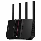 ASUS RT-BE92U - Router WiFi 7 tribanda BE9700, Compatible con 320 MHz y 4096-QAM, Funcionamiento multienlace (MLO), detección AI WAN, AiMesh, Seguridad de Red y Funciones VPN, Smart Home Master