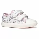 Geox B GISLI Girl B, Zapatillas Bebé-Niñas, White/Pink, 23 EU