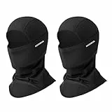 ROCKBROS Pasamontañas Anti Viento Transpirable para Deportes al Aire Libre Bicicleta Motocicleta Snowboard Esquí Ciclismo para Otoño Invierno Hombre y Mujer 2PCS