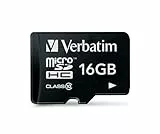 Verbatim Micro SDHC 16GB - Tarjeta Micro SD de 16 GB (Clase: 10), Negro