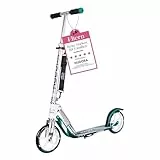 HUDORA Scooter BigWheel 205 - Rodillo de aluminio estable - Patinete urbano ajustable y plegable con soporte - Patín deportivo para niños y adultos hasta 100kg