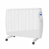 Taurus - Emisor Térmico WIFI Malbork Connect 1500W | 3 Modos + Temperatura Ajustable | Ruedas + Soporte | Radiador Eléctrico APP Alexa Google Home | Apto Baños IP24 | Pantalla LCD | 15m2 | 58x77.5x8