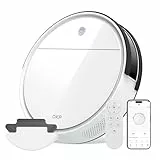 OKP Robot Aspirador y Fregasuelos, Cuerpo Ultrafino De 7,8 cm, K5 con Remoto Robot Aspirador, Aspiradora Silenciosa, Alexa/WiFi/App, Apto para Suelos Duros, Alfombras De Pelo Corto y Pelo De Mascotas