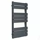 blumfeldt Radiador Electrico Bajo Consumo, Estufa Vertical Montaje Pared Cuarto Baño, Radiadores Silenciosos con Termostato, Estufa de Agua Caliente Alto y Vertical de 355 W, Calefactor Baño