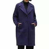 VERO MODA - Abrigo para mujer, color morado, morado, M