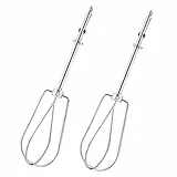 Juego de 2 piezas de repuesto para raqueta de huevos, accesorio para raqueta de huevos eléctrica, batidor de huevos de acero inoxidable, piezas de repuesto universales, batidor de huevos