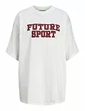 JJXX Jxriri Loose SS Long tee Jrs Camiseta, Weiß, XS para Mujer