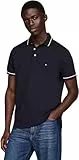 Tommy Hilfiger Polo para Hombre con Tipped Slim Fit MW0MW37346 S/S, Azul, XL, Azul (Desert Sky), XL