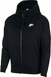Nike M NSW Club Hoodie FZ BB Sudadera, Hombre, Black/Black/White