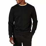 Amazon Essentials Sudadera de Forro Polar con Cuello Redondo (Disponible en Tallas Grandes y Largos Especiales) Hombre, Negro, XL