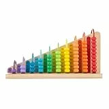 Melissa & Doug Ábaco para Sumar Y Restar, Juguete de Madera clásico, Montessori, Juego Educativo, desarollo, Regalo para niños y niñas de 3 4 5 6 7 8 años