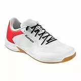 Kempa Kourtfly Three, Zapatillas de Balonmano Hombre, Blanco/Rojo, 42.5 EU