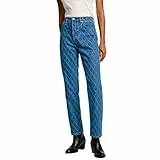 Pepe Jeans Straight Jeans Uhw Diamond, Azul (Denim), 24W x 28L para Mujer