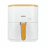 JOCCA Freidora de Aire Caliente 5L, Freidora Sin Aceite, Air Fryer, Temporizador, Temperatura Ajustable, Cocina Sana, (Blanca Nature)