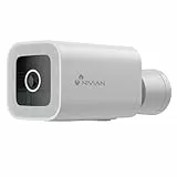 NIVIAN - Cámara Bullet WiFi 2,4Ghz | Half4K 2560x1440 | Detección de Humanos | Visión Nocturna Color | Compatible Alexa y Google Home | Control Remoto App Tuya (Bullet)
