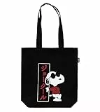 Grupo Erik Bolso tela Snoopy - Tote bag - Bolsa compra pegable/Accesorios Snoopy - Bolsa tela - Tote bag tela - Producto con licencia oficial (MARE0135)