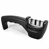 JANREAY Afilador de cuchillos de cocina manual de calidad de 3 niveles, accesorios para afilar y reparar