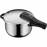 WMF Perfect - Olla Rápida Ø 22 cm de Diámetro de 4 Litros y Medio, Con Protección Contra Llamas, Acero Inoxidable Cromargan Apta para Inducción