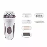Rowenta Skin Respect EP8060F0 - Sin cable y utilizable bajo el agua, 24 pinzas con cabezal exfoliante y rasurador, accesorio para axilas, cabezal de recorte con cepillo limpiador y neceser