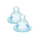 MAM Juego de 2 tetinas tamaño 2, flujo medio, de silicona SkinSoft, 2+ meses
