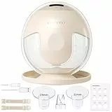 Sacaleches electricos doble,19 niveles 4 modos,320mmHg fuerte potencia de succión sacaleches manos libres,indoloro saca leche materna electrico(Beige 1 Piezas)