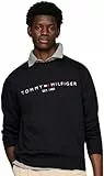 Tommy Hilfiger Sudadera Hombre Tommy Logo sin capucha, Azul (Desert Sky), L
