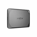 Crucial X9 Pro SSD 2TB Portátil, Velocidades de Lectura/Escritura de hasta 1050MB/s, Resistencia al Agua y al Polvo (IP55), Disco Duro Sólido Externo, USB-C 3.2 - CT2000X9PROSSD902