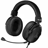 The G-Lab - Korp Titanium - Cascos Gaming con Cable para PC/PS5/PS4 - Auriculares Gaming con Micrófono Desmontable, Jack 3.5 mm, Sonido Estéreo Cascos PS5 con Control Remoto - Nuevo