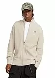 G-Star Para Hombre Jersey Detailed Knitted Zip Thru, Blanco (whitebait D25746-C868-1603), L