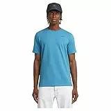 G-STAR Slim Base T-Shirt, Camiseta Hombre, Azul (Niagara D19070-C723-G988), M