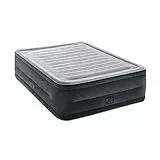 Intex 64418 Comfort-Plush High-Rise Colchón Hinchable Doble, con Tecnología Fiber-Tech, de la Línea Dura-Beam Deluxe, Medidas 152x203x56 cm, Peso Máximo 272 kg