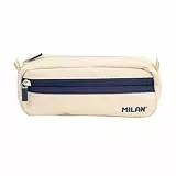 MILAN® Estuche rectangular 2 cremalleras serie 1918, beige