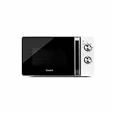 Taurus Fastwave 20 Grill - Horno microondas, 20L, 700W, Grill 800W, 9 potencias, Función descongelar, Auto-Clean, Sistema White&Clean, Blanco/Plata