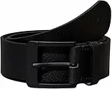 Calvin Klein Cinturón Hombre Nos Classic 4,0 cm Cinturón de piel, Negro (Black/Black), 90 cm