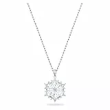 Swarovski Colgante Magic, Copo de nieve, Blanco, Baño de rodio