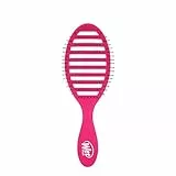 Wet Brush Desenredante de secado rápido (rosa): ergonómico, cerdas termoflexibles, secado por soplado, nudos desenredantes, sin enganche, cepillo antiestático para todo tipo de cabello